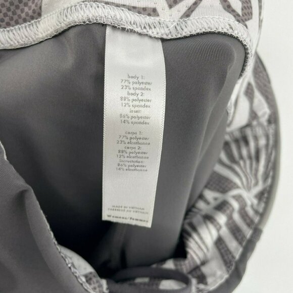 Lucy Leggings Womens XS Gray White Color block Skinny Midrise Drawstring Stretch - Picture 10 of 10